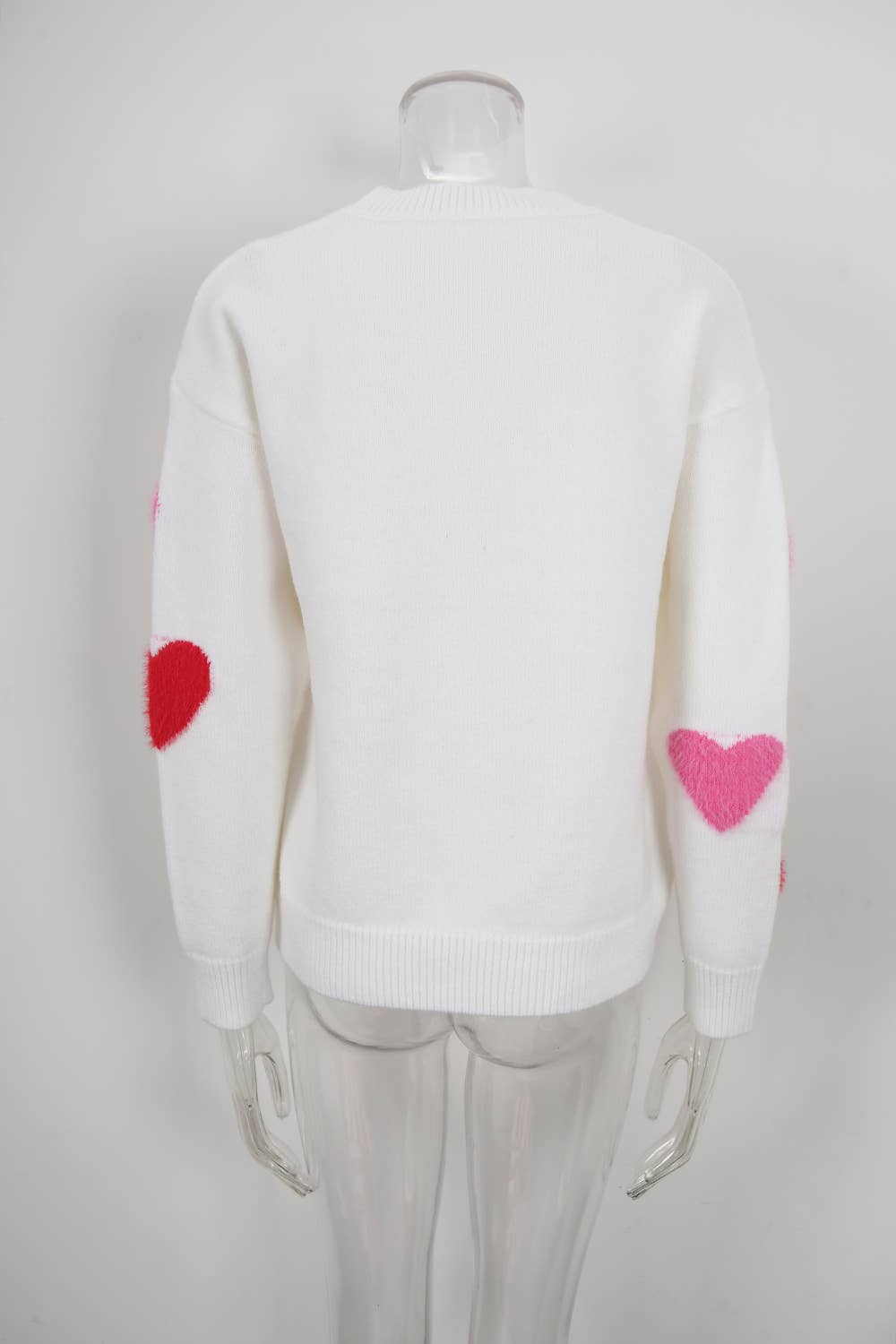 Valentine's day little hearts jacquard sweater
