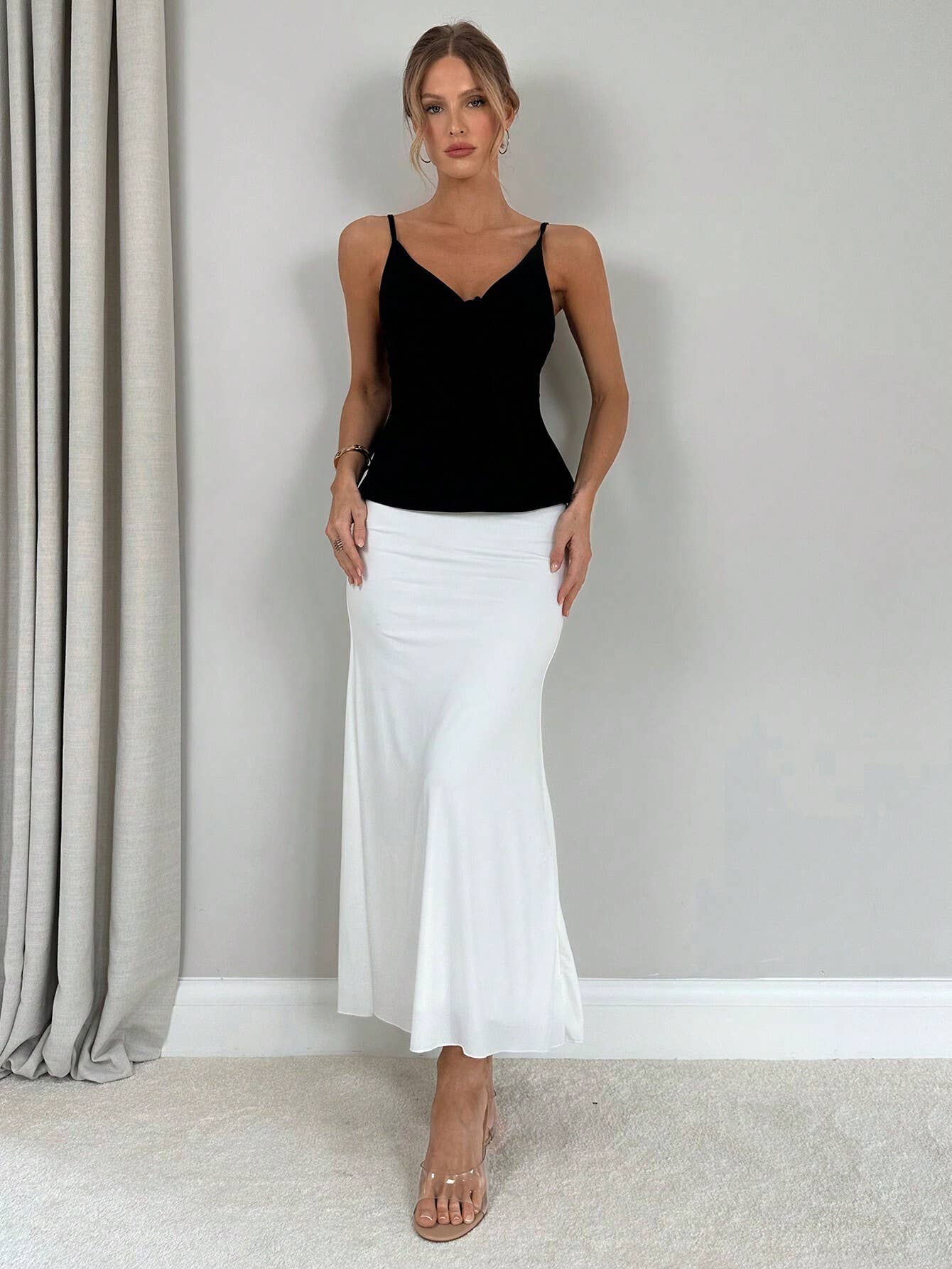 SEXY CAMISOLE VEST STRAP SLIM-FIT TOP OVER