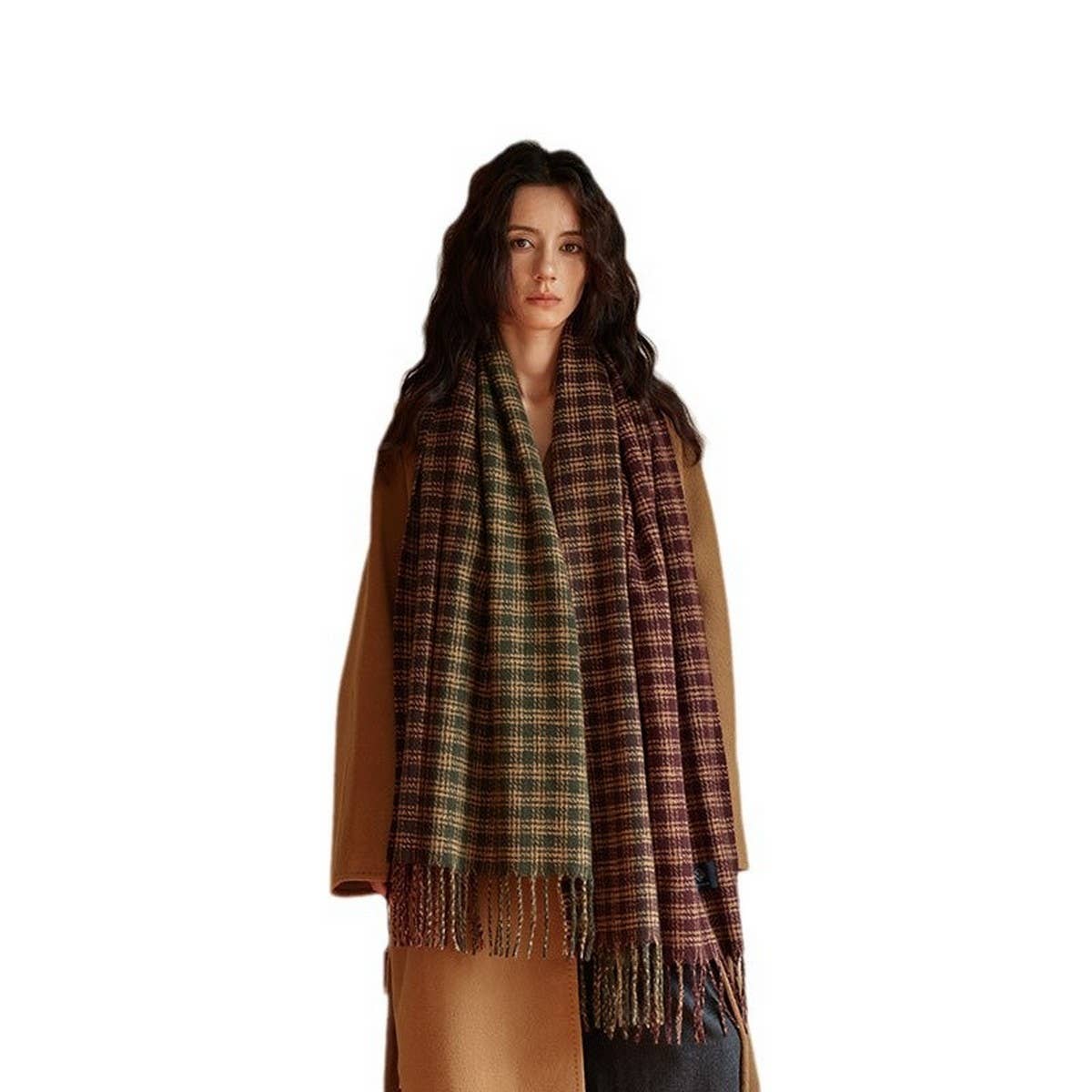 Vintage Plaid Scarf ? Soft Warm Winter Wrap