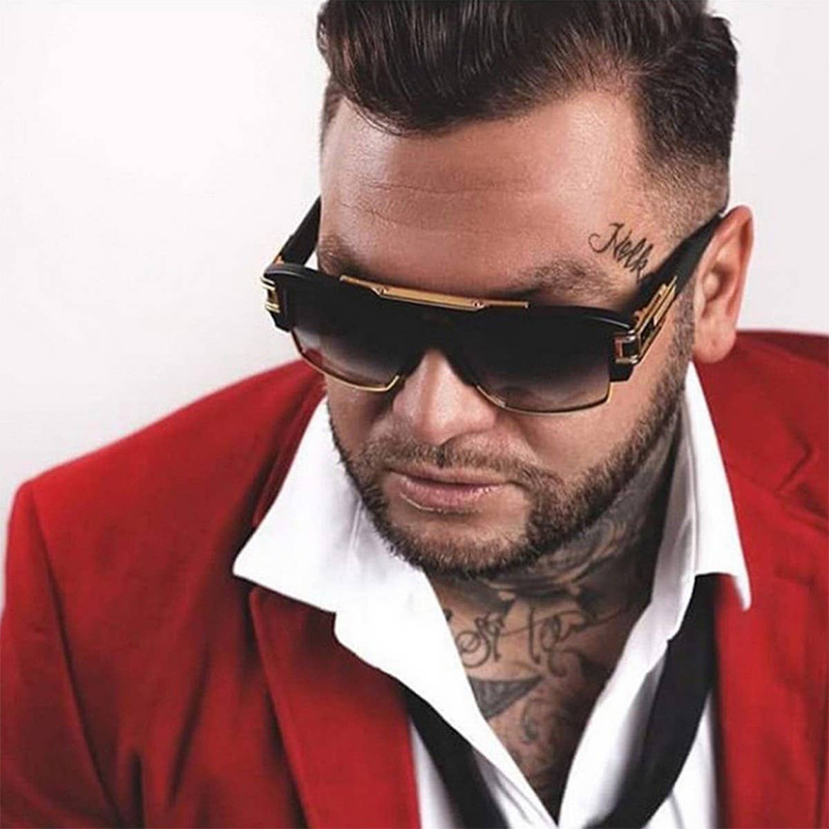 MEN'S RETRO TRENDY LARGE FRAME SUNGLASSES