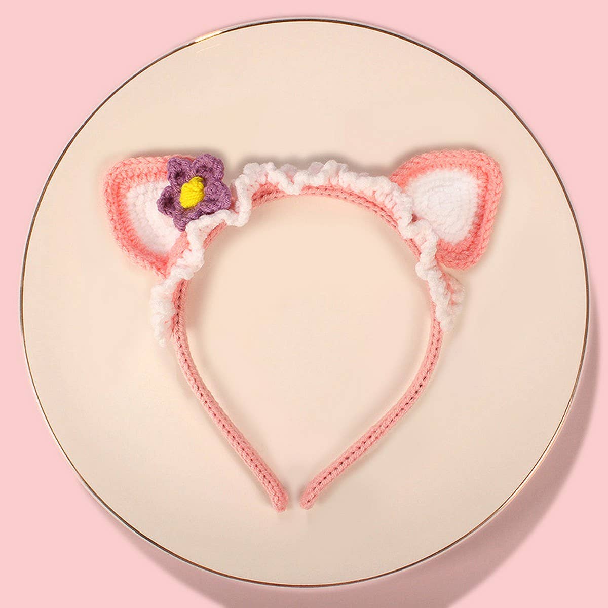CUTE ANIMAL HAND-KNITTED CHILDREN'S HAIRBAND_CWAHA1321