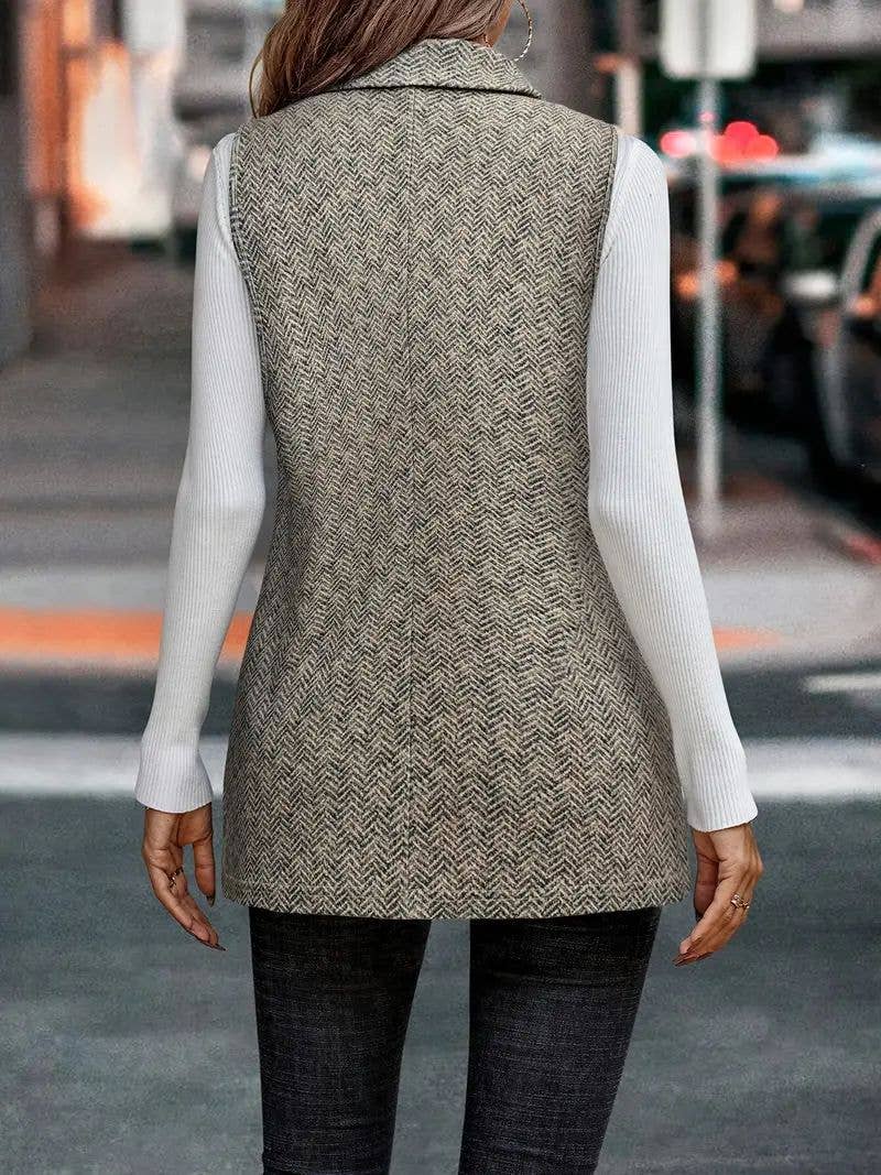 SLEEVELESS VEST KNITTED FASHION SUIT HIGH SENSE