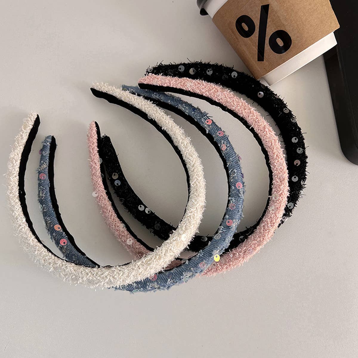 CLASSIC SEQUINED SPONGE HEADBAND