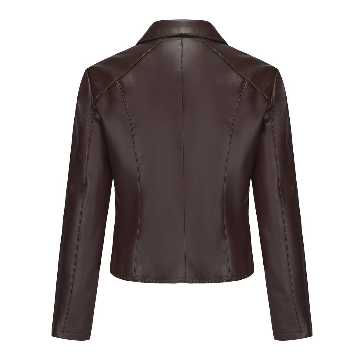 STUDDED LEATHER JACKET BUTTON LEATHER JACKET