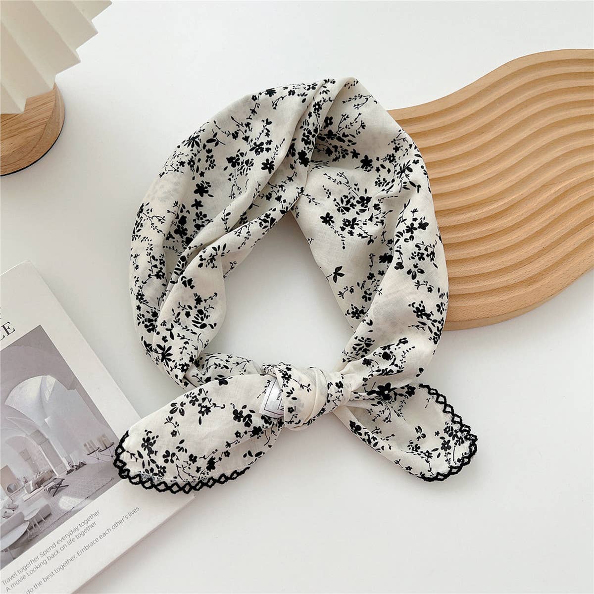 Cotton Linen Square Scarf for Women¡¯s Neck Wrap