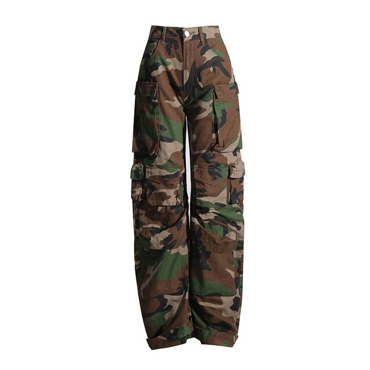 HIP HOP STYLE MULTI POCKET CAMOUFLAGE JEANS