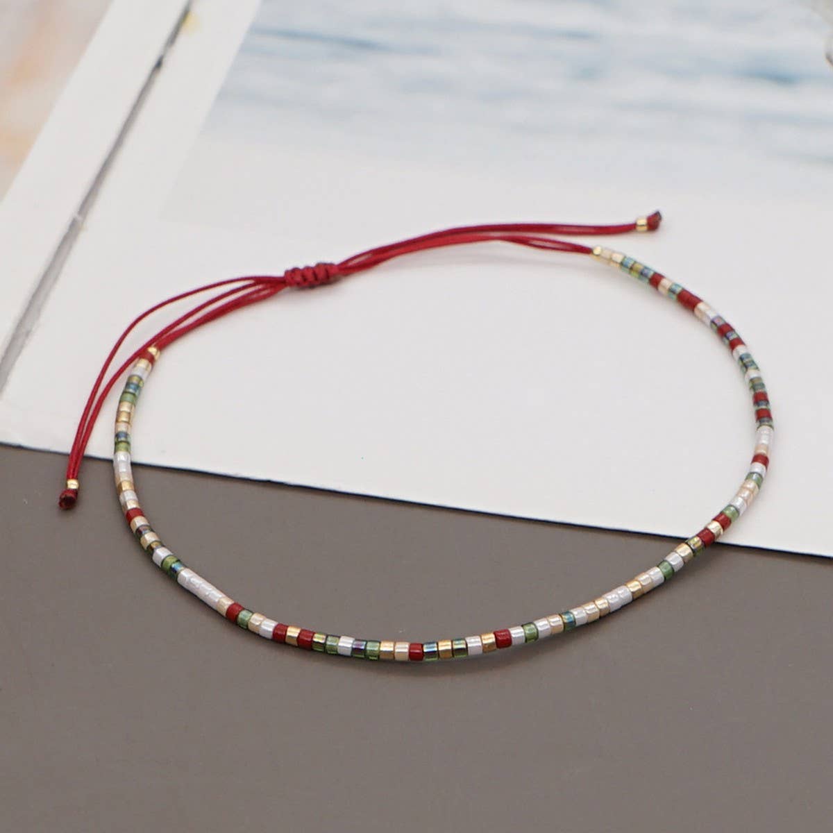 BOHEMIAN SEMI-PRECIOUS STONE BEADED BRACELET_CWAB4623