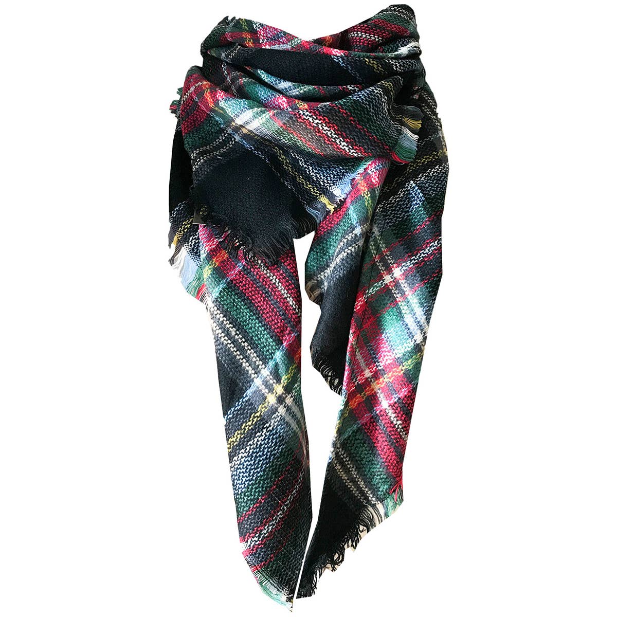 Autumn and Winter Plaid Faux Cashmere Scarf_CWASC0115