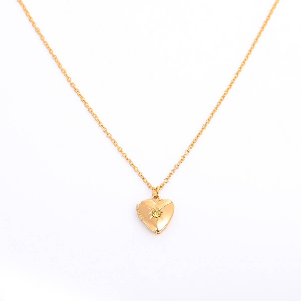 NEW DECEMBER BIRTHSTONE HEART NECKLACE