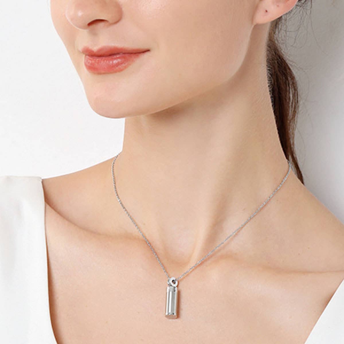 WATER BOTTLE SHAPED PENDANT NECKLACE