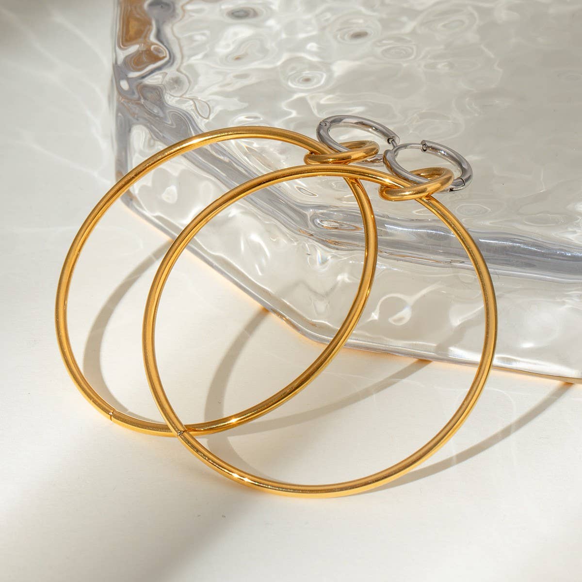 STAINLESS STEEL COLLAR HIGH-END EARRINGS_CWASC1687