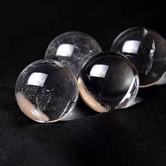 Polished White Quartz Sphere Decor_CWMM8108