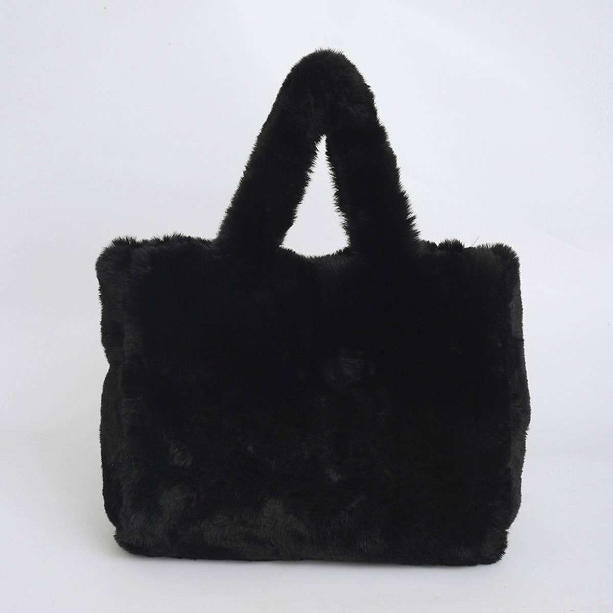 WINTER SIMPLE UNDERARM BAG HANDBAG PLUSH BAG_CWAB3971