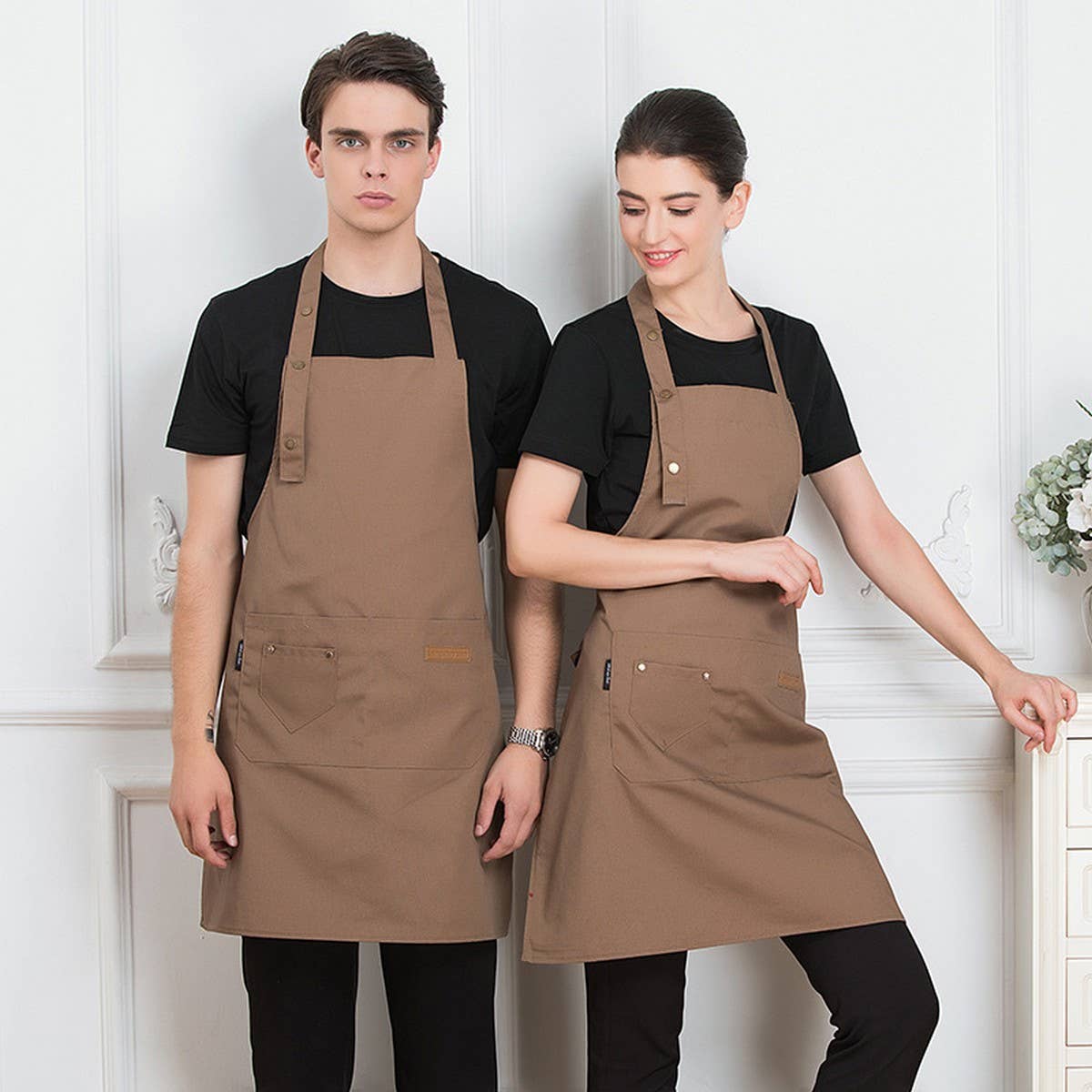 CWMM1814_Waterproof Canvas Pocket Working Home Apron