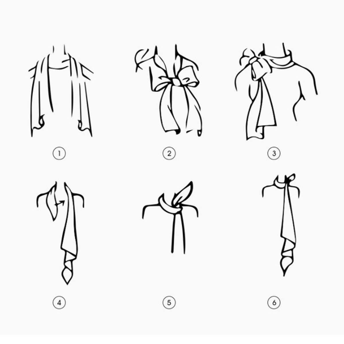 Vintage French Print Scarf ? 90cm Silk Feel Square