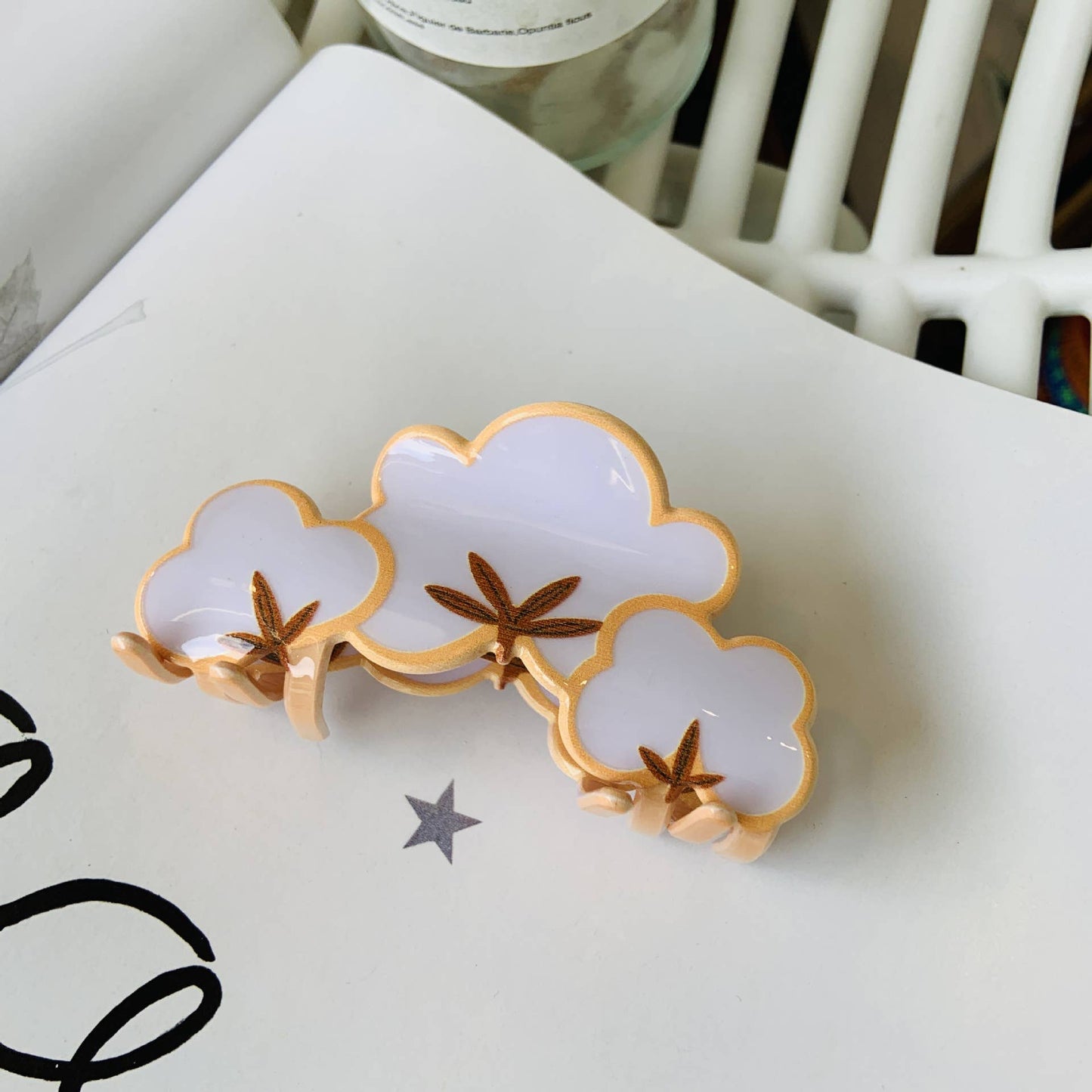 Acrylic Animal Hair Claw Clip, Farm & Fall Theme_CWASC1582