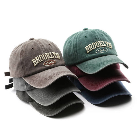 CWAH3223_PERSONALIZED LETTER EMBROIDERED BASEBALL CAP