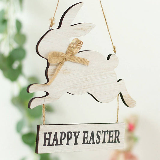 INS Bunny Letter Wooden Easter Wall Decor_CWMM9898