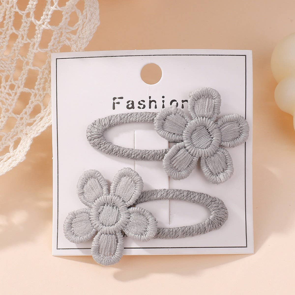 Fresh Daisy Five-Petal Flower Hair Clip Set