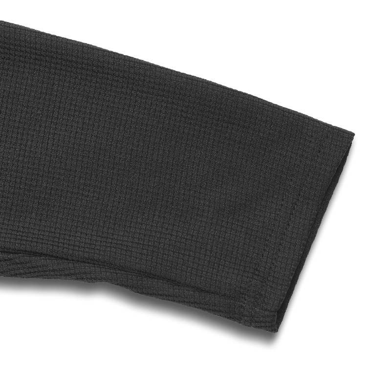 LACE PATCHWORK ZIPPER V-NECK LONG SLEEVE T-SHIRT