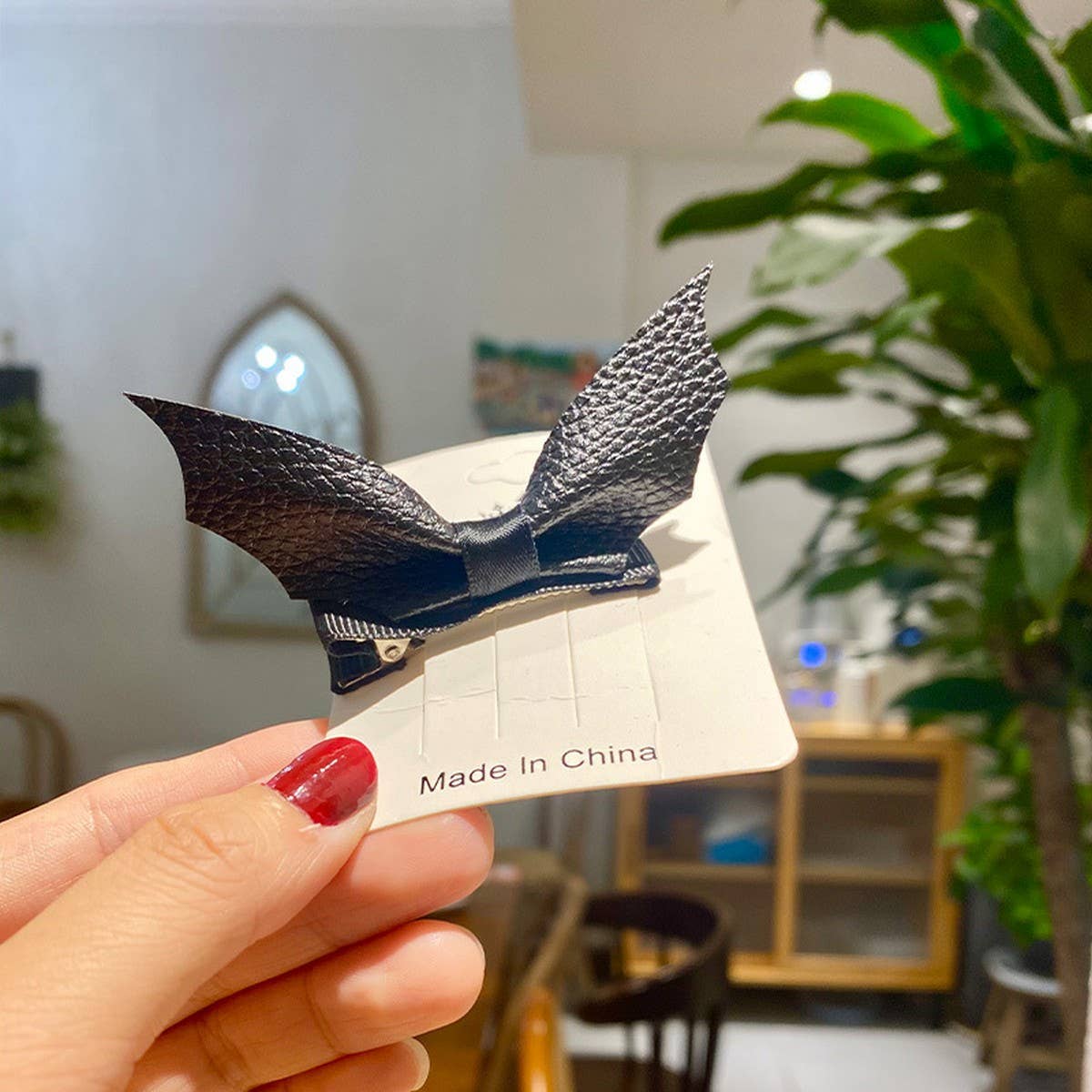 HALLOWEEN LEATHER HAIRPIN DECORATION HEADDRESS