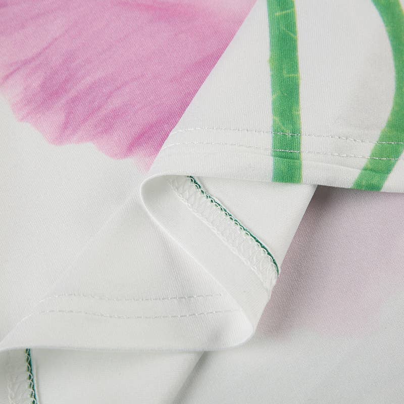 Fashion and sexy printed halter backless dress