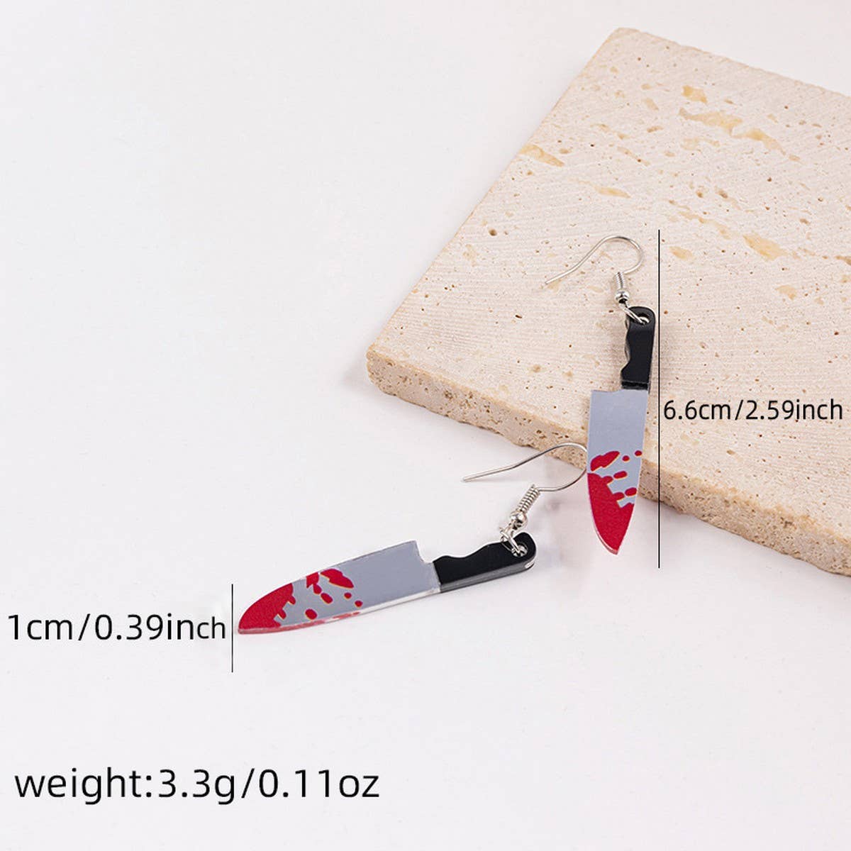 DARK HALLOWEEN FUNNY CREATIVE BAT EARRINGS