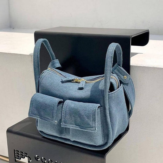 DENIM CROSSBODY BAG 2024 NEW CANVAS SHOULDER BAG_CWAB1930