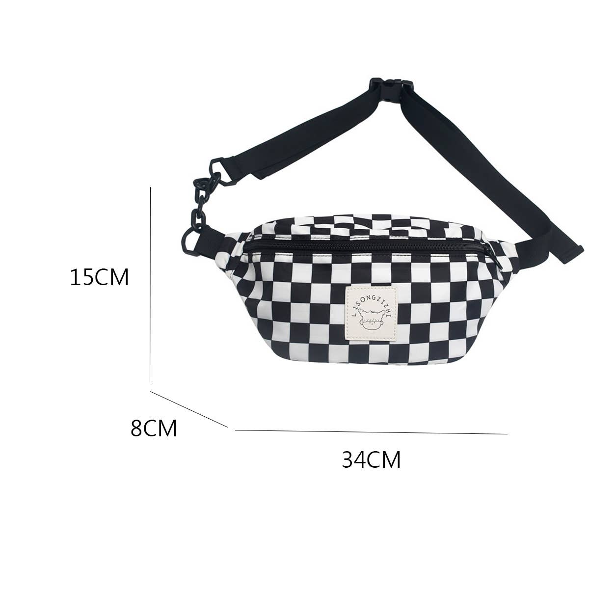 RETRO CLASSIC CONTRAST PLAID SHOULDER BAG_CWAB1605