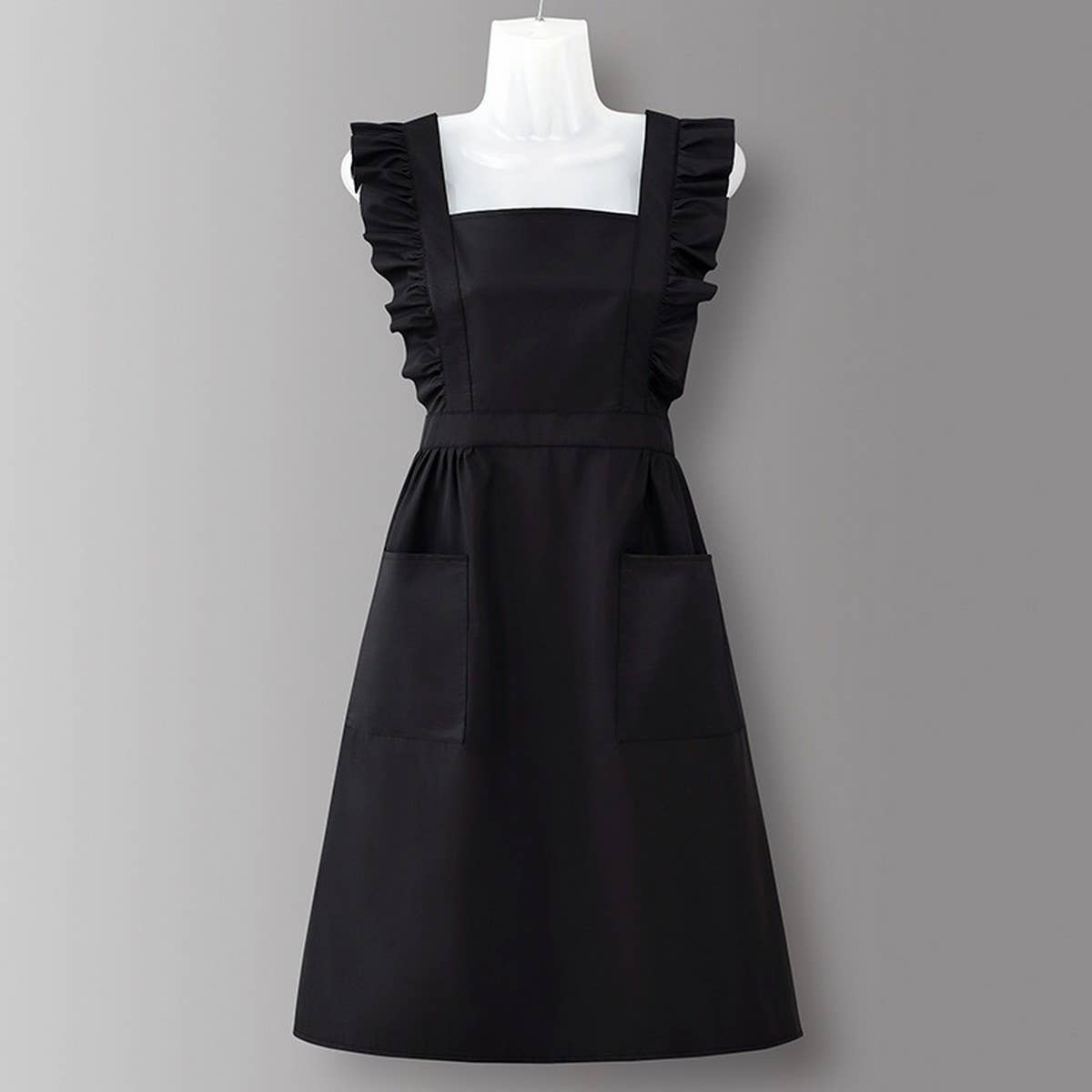 Houndstooth /Solid Color Waterproof Work Apron