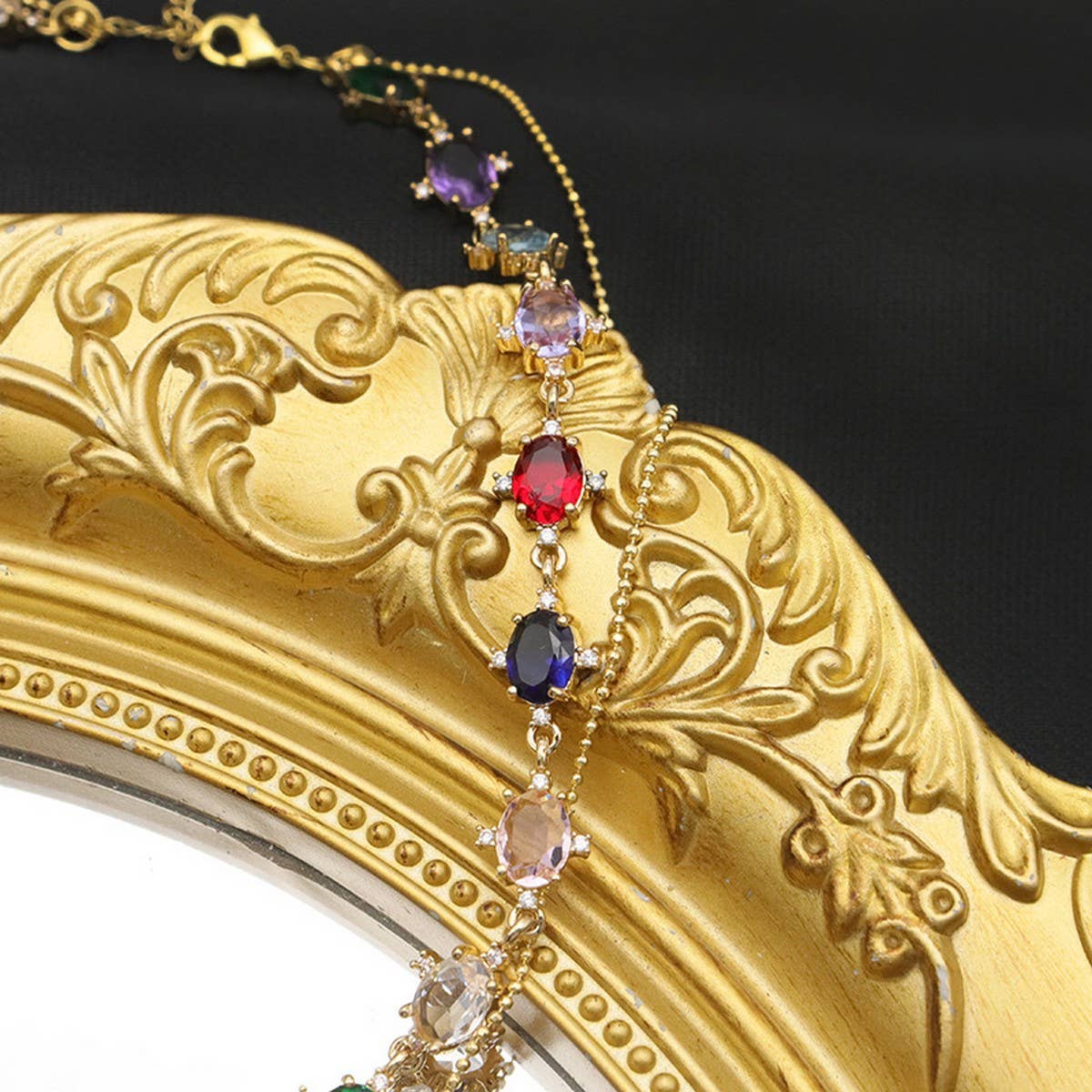 HIGH-GRADE MULTI-LAYER ZIRCON PEARL NECKLACE