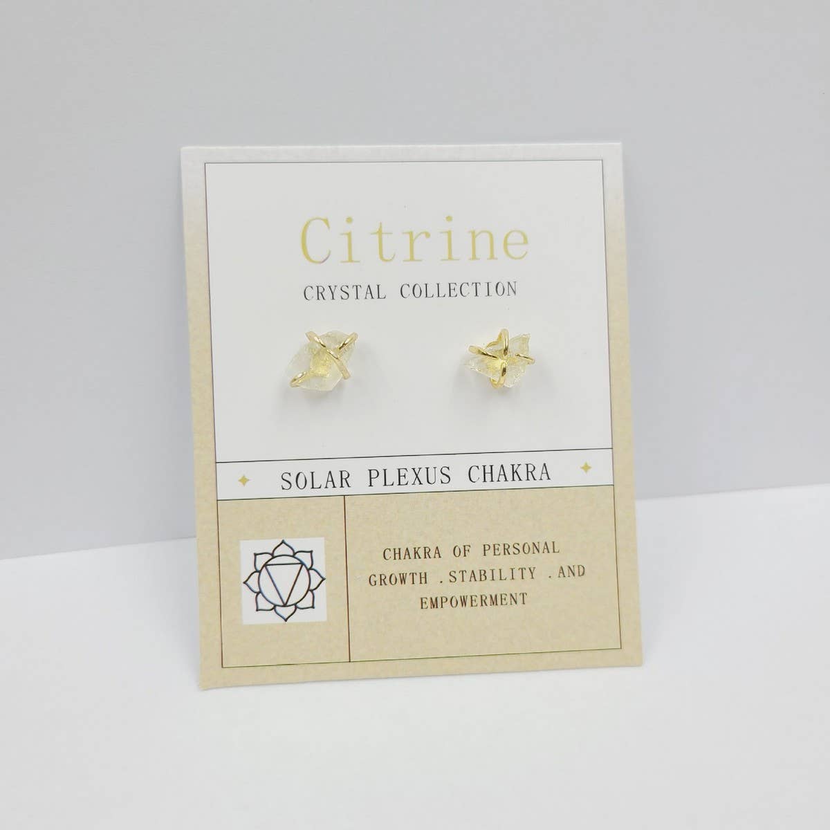 NATURAL STONE FOUR CLAW EARRINGS