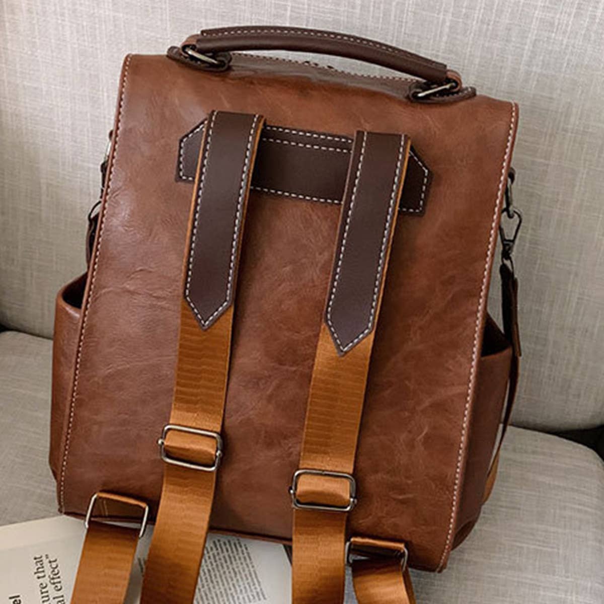 LEATHER BACKPACK RETRO FOR WOMEN CROSSBODY BAGS_CWAB0752