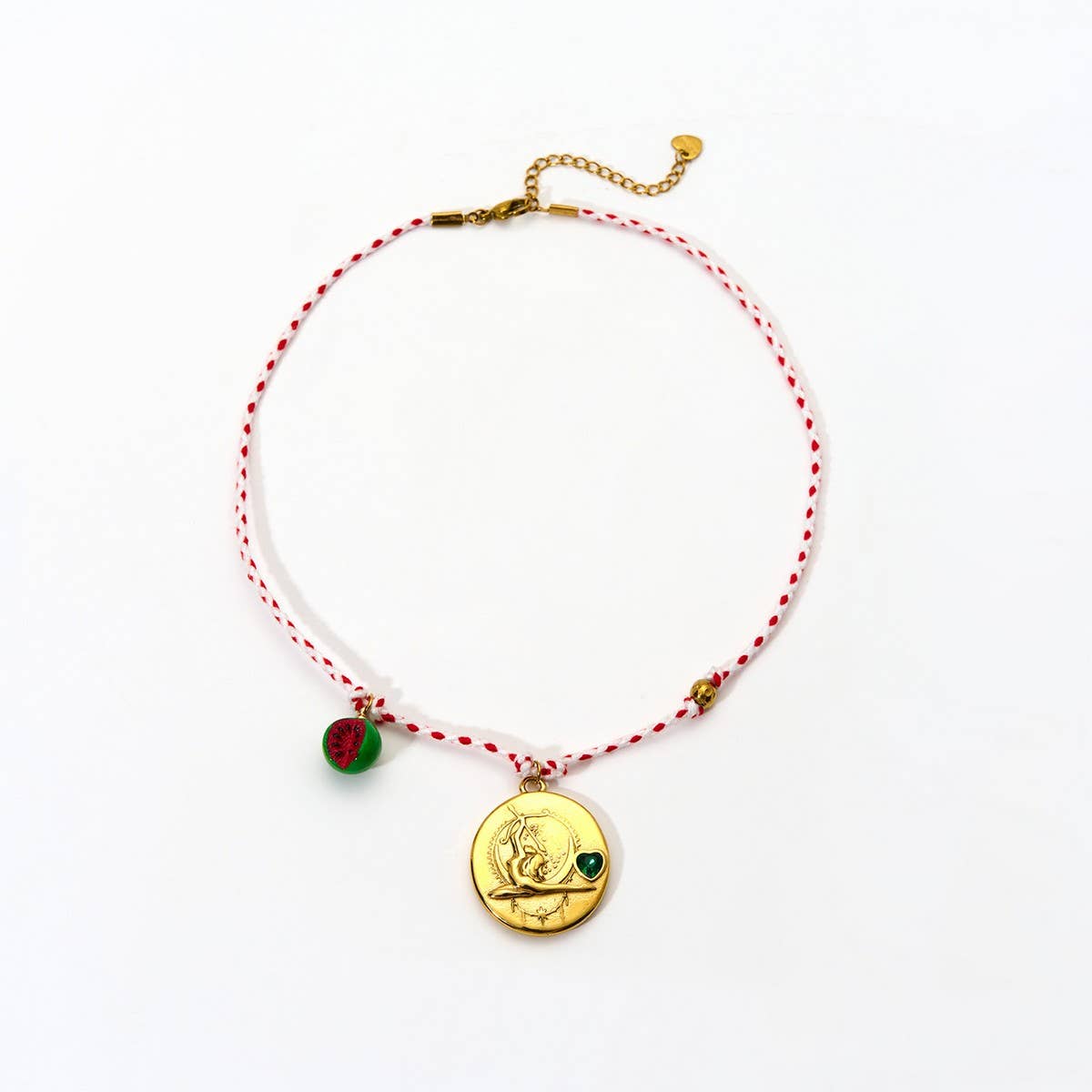 Handmade Rope Zodiac Necklace with Zircon