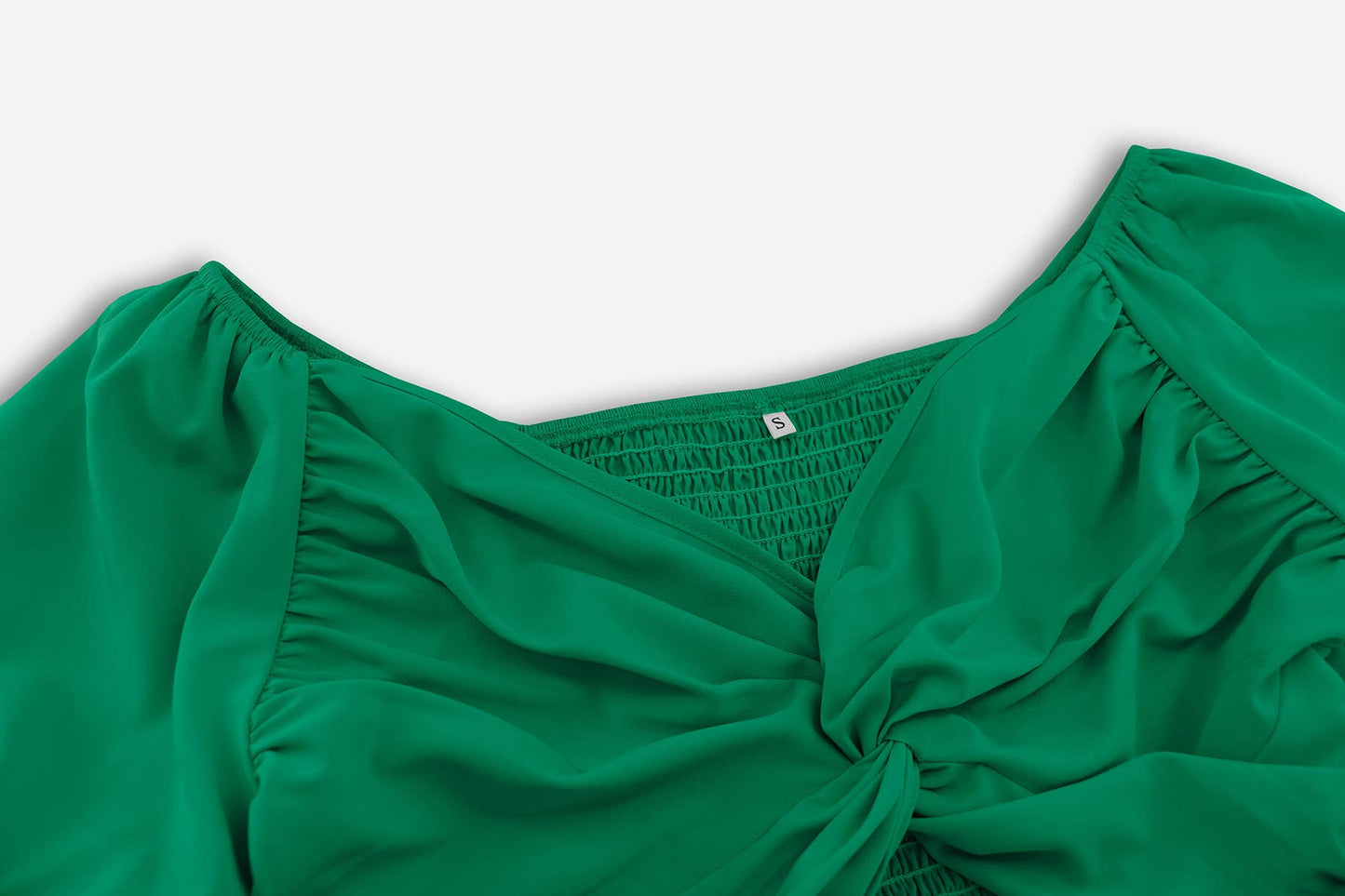 Off-Shoulder Lantern Sleeve Pleated Mini Dress