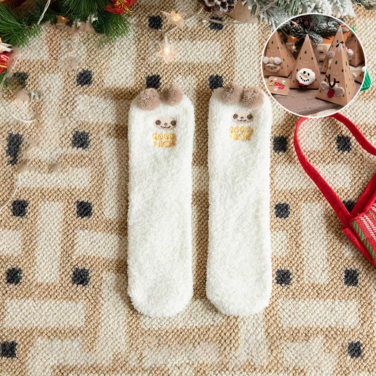 THICK CHRISTMAS SOCKS WITH GIFT BOX