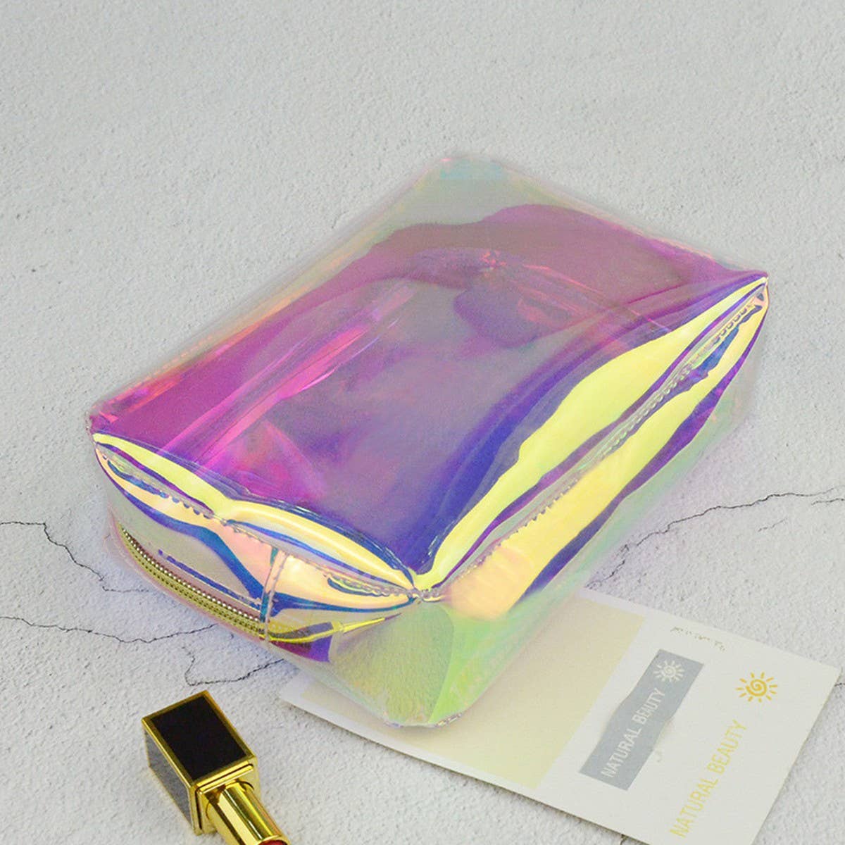 COLORFUL SQUARE TRANSPARENT COSMETIC BAG_CWAB1102