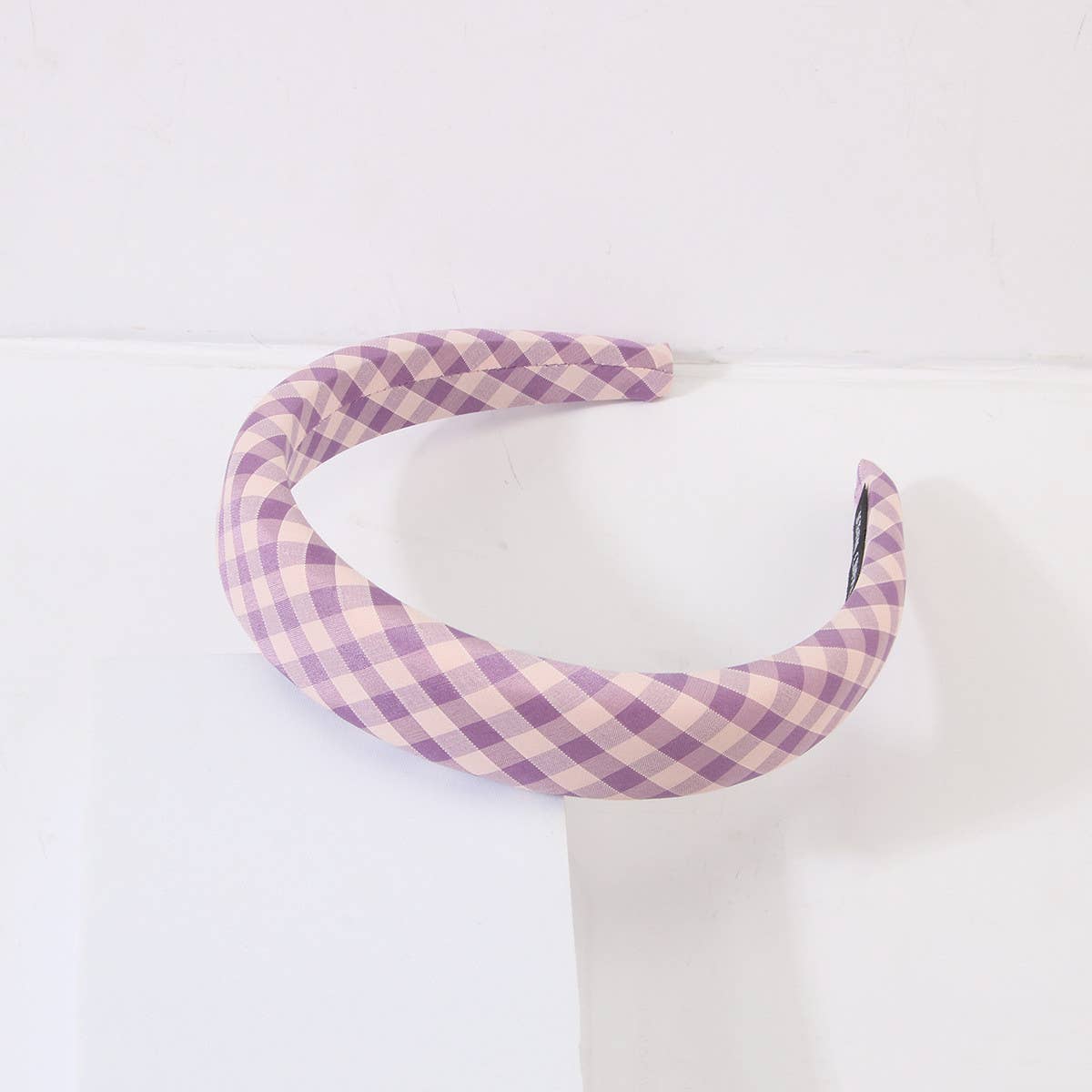 WOMEN FASHION PLAID WIDE-BRIMMED HEADBAND_CWAHA0476