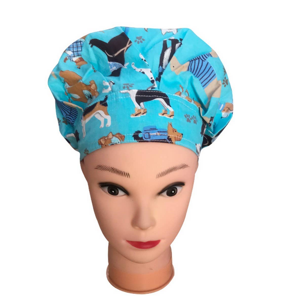 PUFF HAT PRINTED COTTON SURGICAL CAP NURSE HAT_CWAH3376