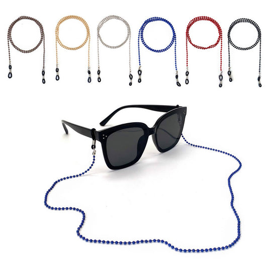 SOFT CHAIN COLORFUL WAVE BEADS GLASSES LANYARD_CWMM1160