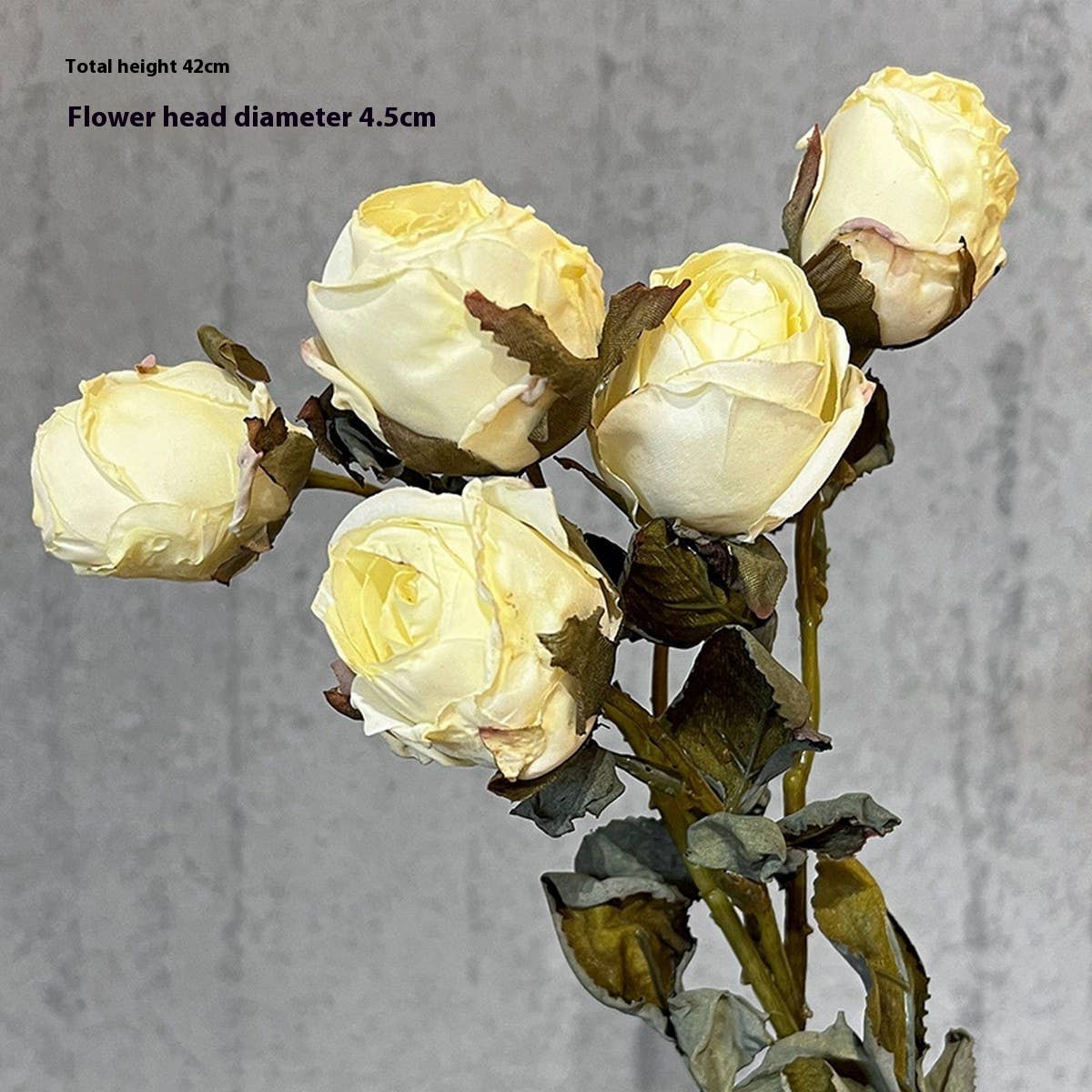 High-End Burnt Edge Rose Bouquet for Table Decor