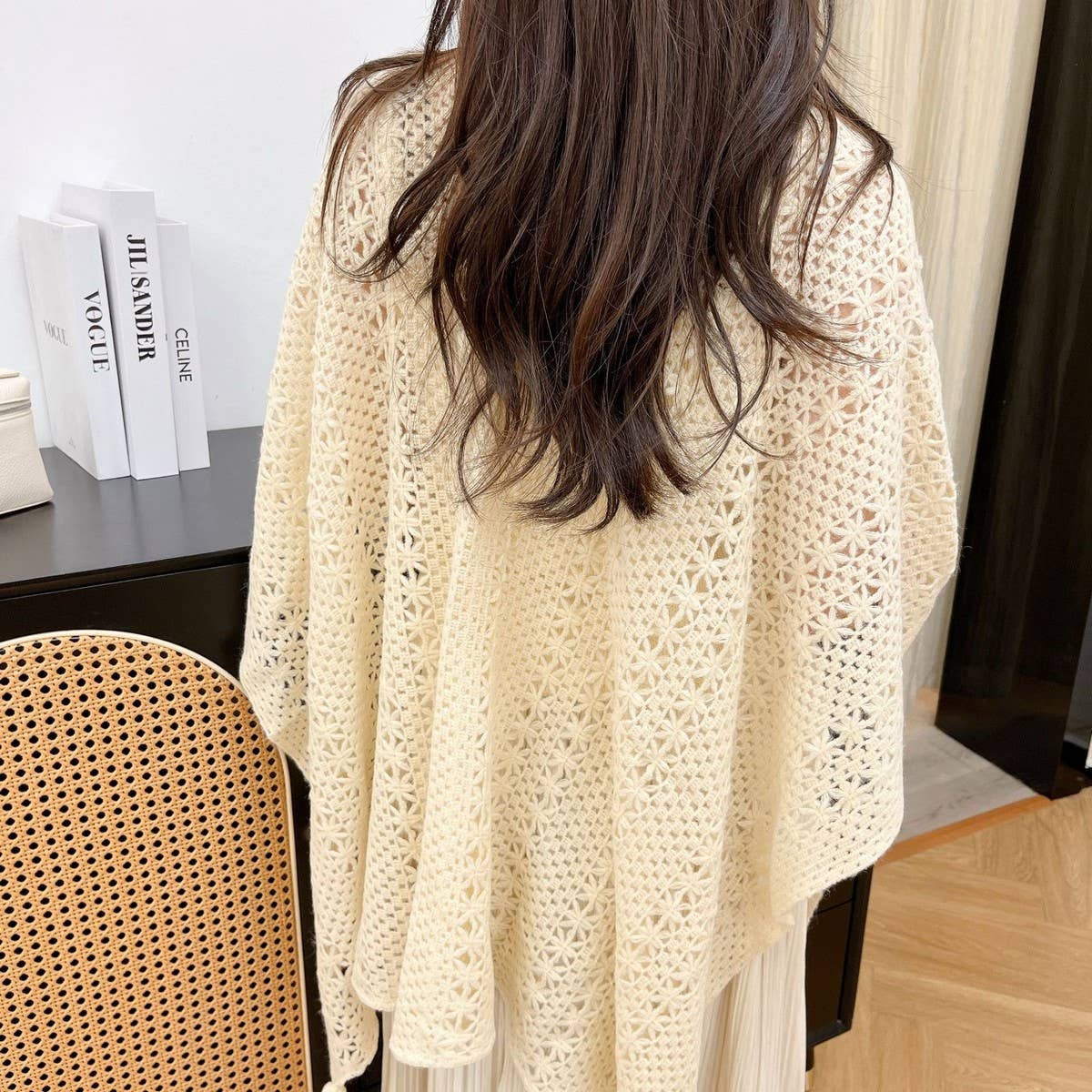 CWASC03125_AUTUMN SOLID COLOR SHAWL CAPE FOR WOMEN