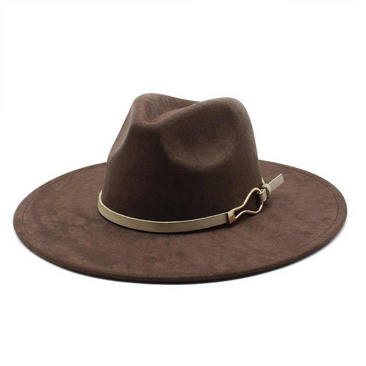 GOURD BUCKLE BELT SUEDE HAT KNIGHT HAT SUN HAT_CWAH2523