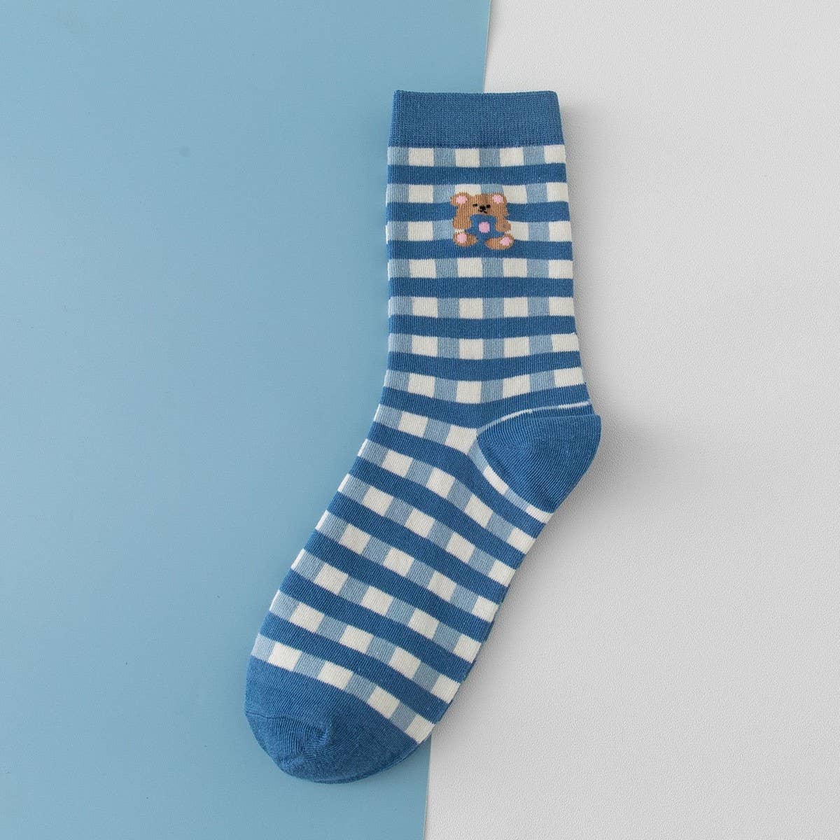 NEW COTTON BREATHABLE BEAR MIDDLE TUBE SOCKS