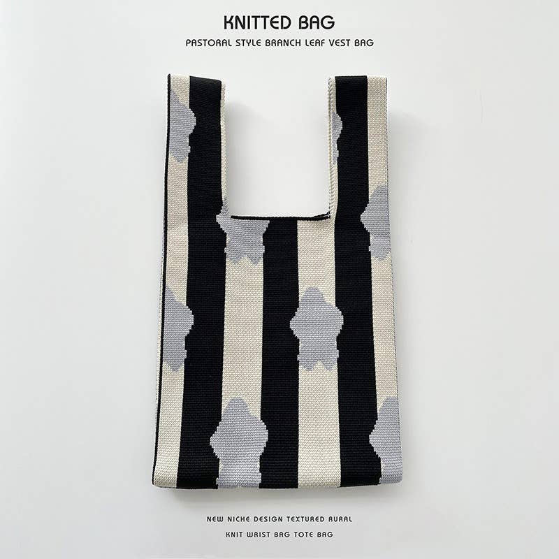 Flower series versatile knitted bag