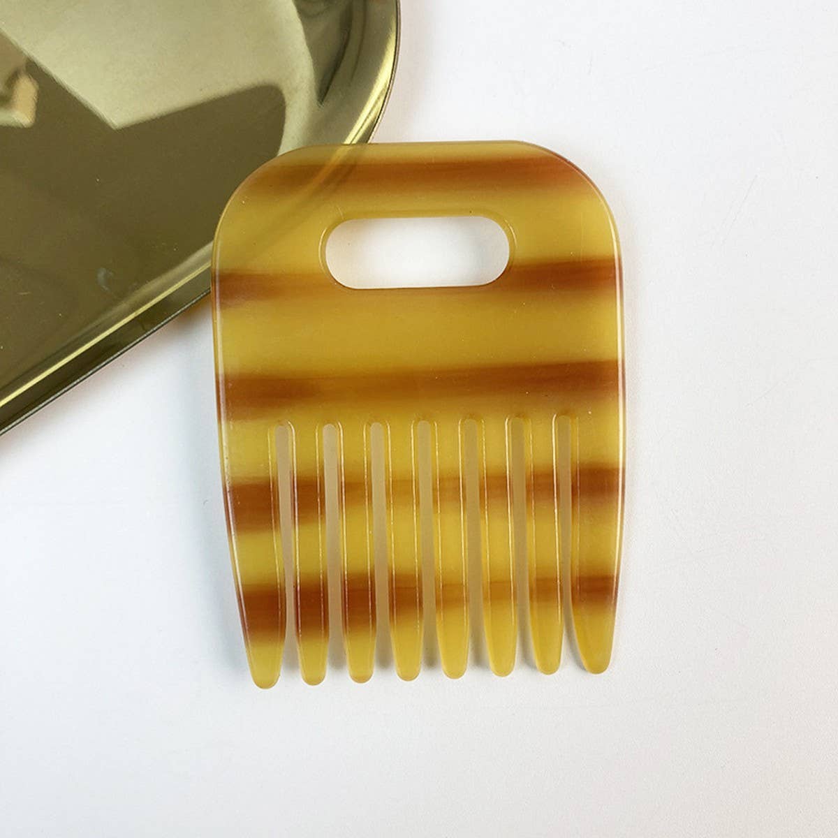 Elegant Acetate Hollow Hair Clip & Comb Set