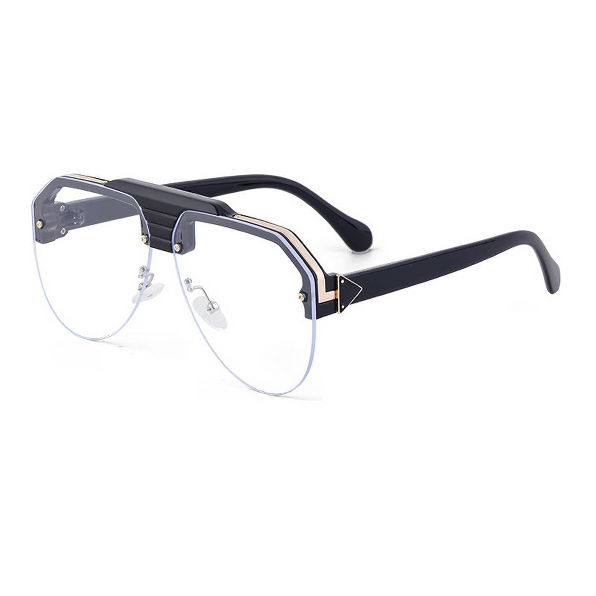 FASHION HALF-FRAME TOAD ANTI-ULTRAVIOLET SUNGLASSES_CWASG073