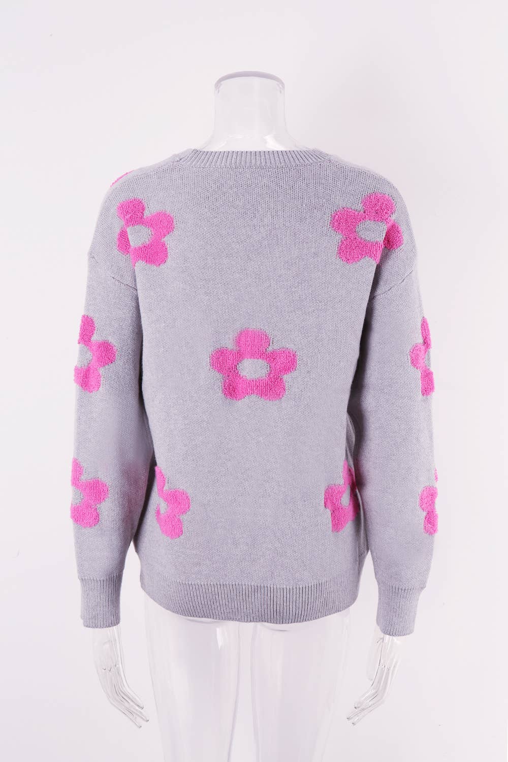 WOMEN'S FLORAL PERSONALITY PLUS-SIZE SWEATER