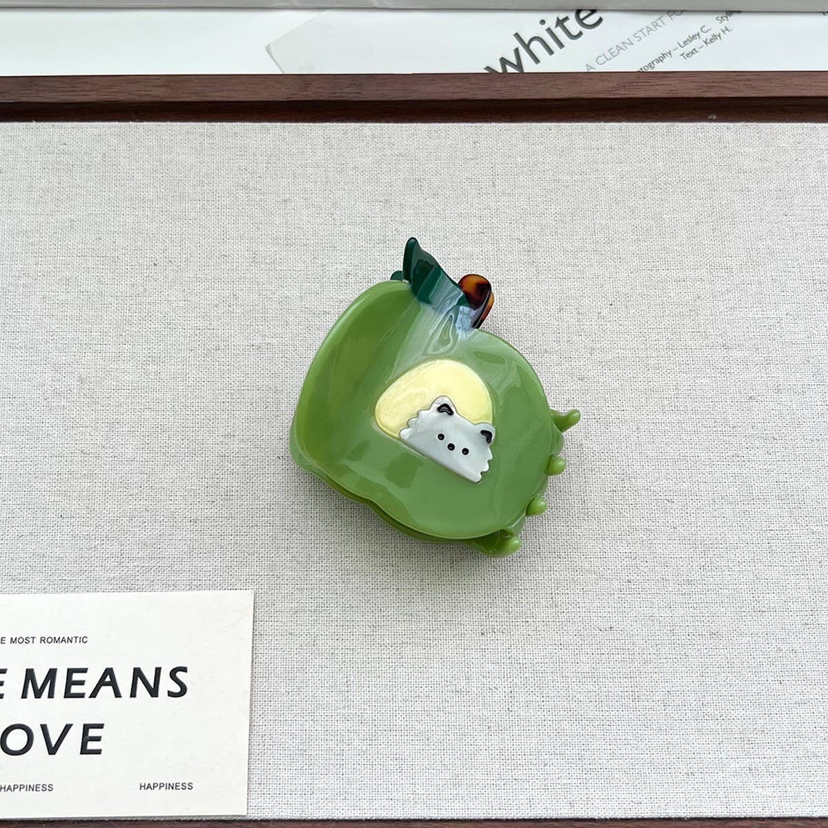 Fruit Series Acetate Hair Clips with Shark Design