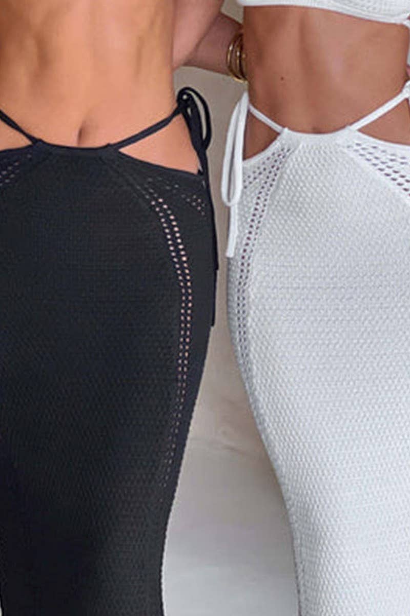 CWDHL0685_SEXY BACKLESS HIGH WAIST SLIM SKIRT SUIT